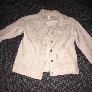 F21 rust pink corduroy jacket